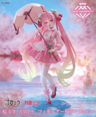 [SS] HATSUNE MIKU AMP+ Sakura Miku Cherry Blossom Dress Figure MISB (Mint)