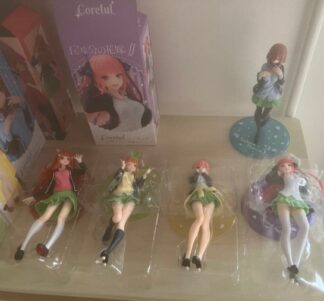 [AO] THE QUINTESSENTIAL QUINTUPLETS ∬ Corefu l All 5 complete School Uniform Figure BIB (Pristine)